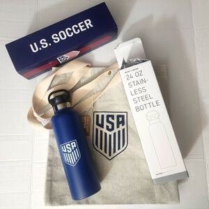 Official US Women's Soccer Team Cotton Tote Water Bottle